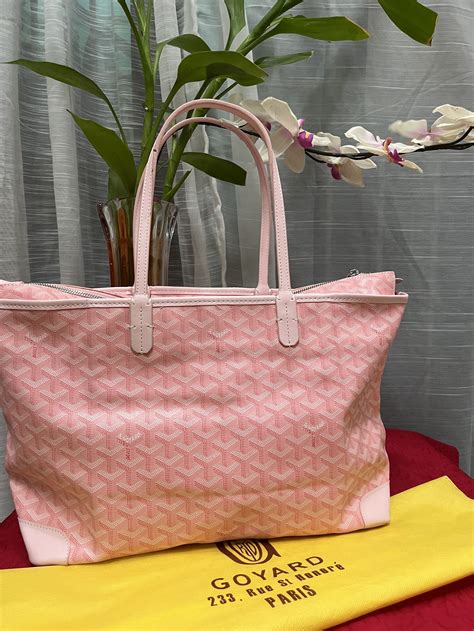 goyard tote bag pink.